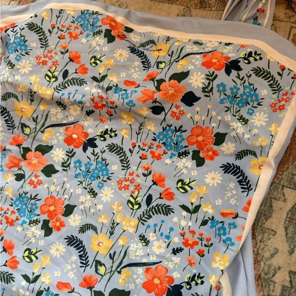 Visual Mood Floral One-Piece Swimsuit with Tie Straps and Reversible - Picture 2 of 6